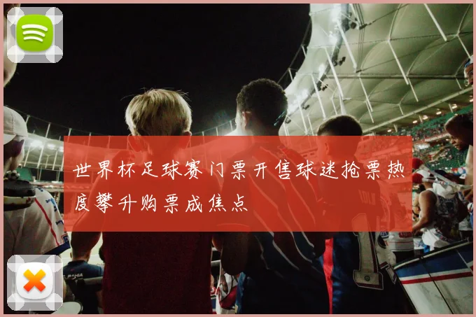 世界杯足球赛门票开售球迷抢票热度攀升购票成焦点