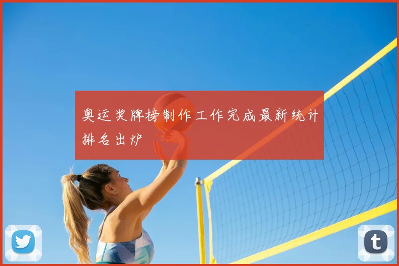奥运奖牌榜制作工作完成最新统计排名出炉